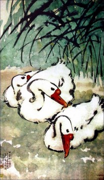 traditional Painting - Xu Beihong goose 3 traditional China